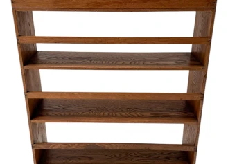 Art Deco Modernist Open Bookcase by P.E.L. Izeren for De Genneper Molen, 1920s